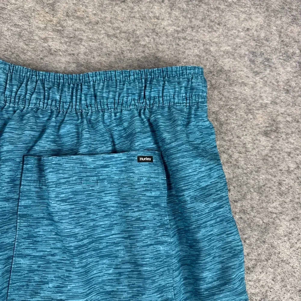 Hurley 2 In 1 Swim Trunks Shorts Lined Blue Mens XL